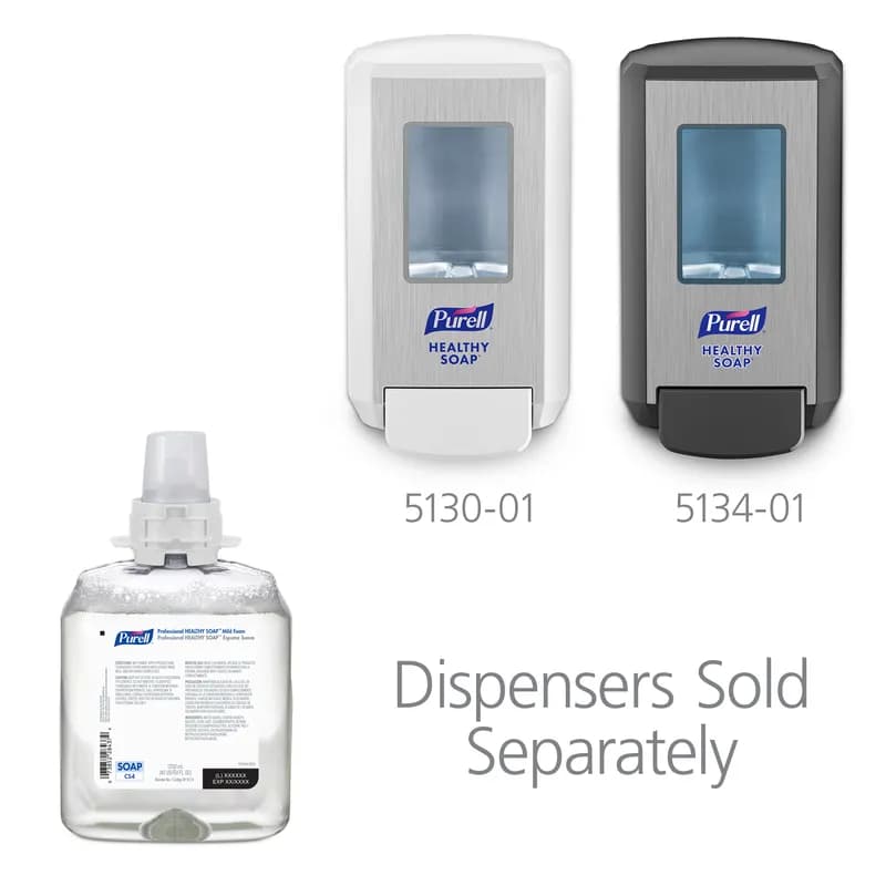 Purell® Hand Soap Foam 1250 mL 3.89X4.94X8.38 IN Fragrance Free Clear Mild For CS4 4/Case