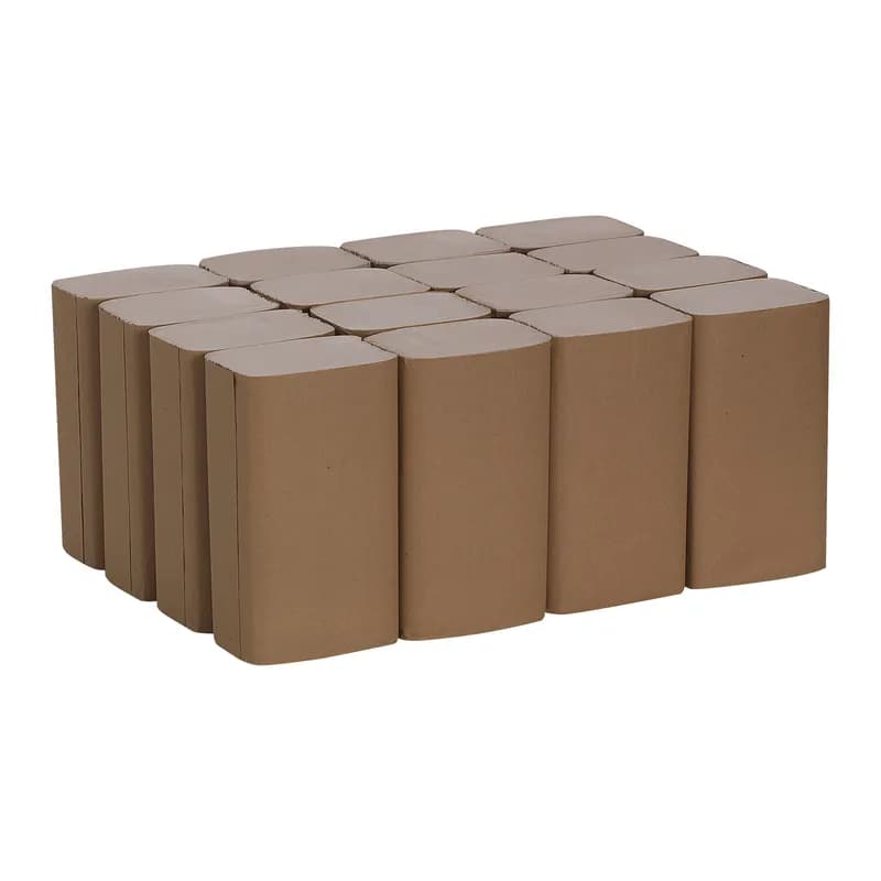Pacific Blue Basic Envision Folded Paper Towel 9.25X10.25 IN 1PLY Kraft Single Fold EPA Indicator 250 Sheets/Pack