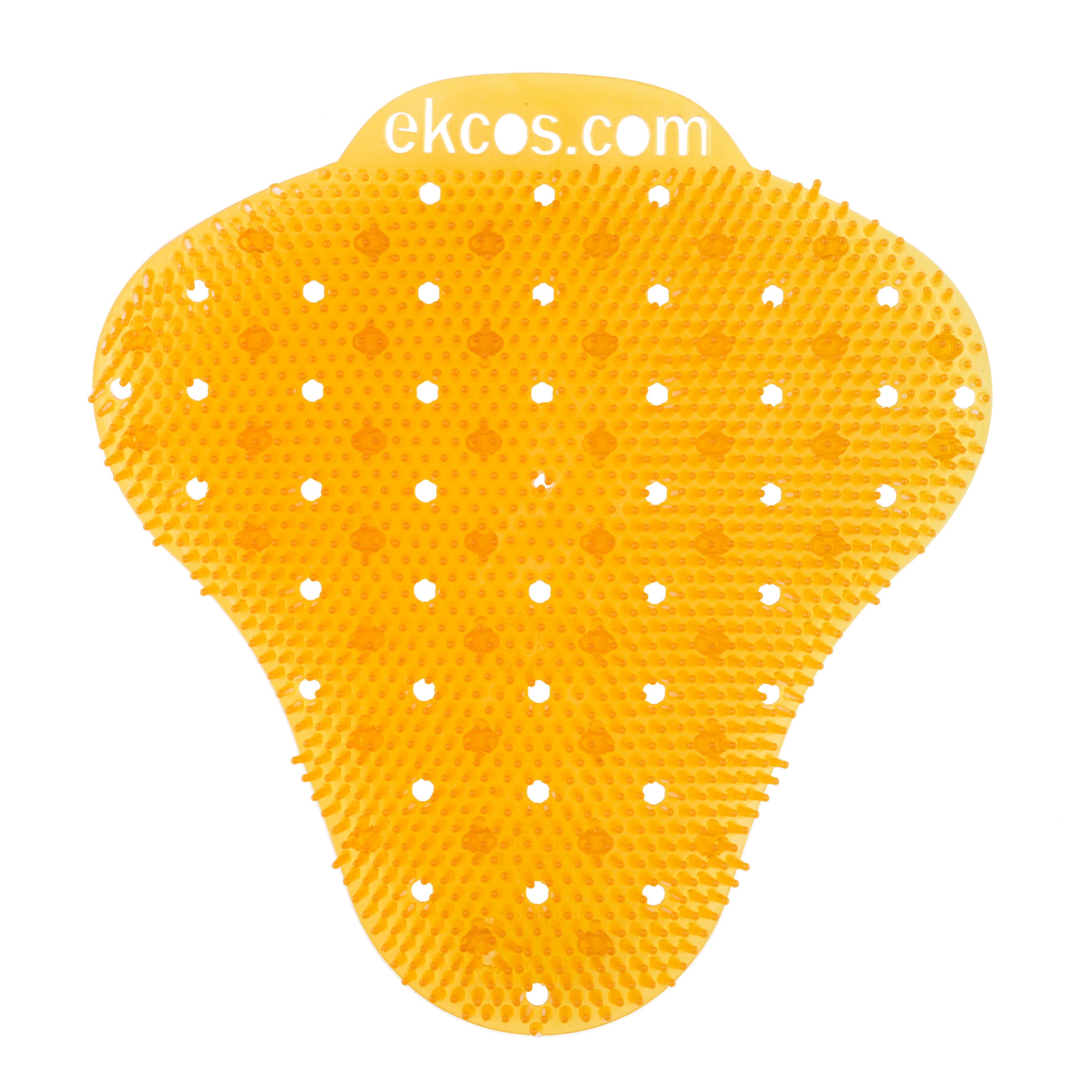 Ekcos Urinal Screen Citrus Scent Orange Plastic RTU Anti-Splash 12/Case