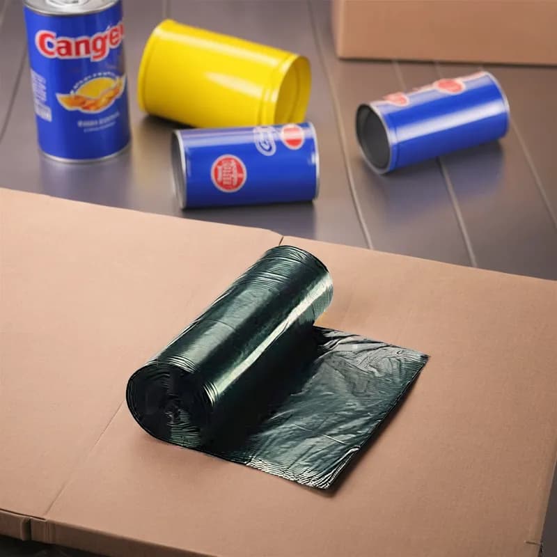 Can Liner 58X35 IN Black Plastic Extra Extra Extra Heavy 100/Case