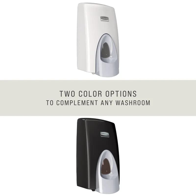 Soap Dispenser 5.25X4.75X9.75 IN White Plastic Manual Viewing Window Metered 1/Each