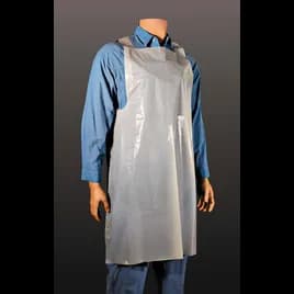 Apron White 1MIL Light Weight Embossed Plastic On Roll 600/Case