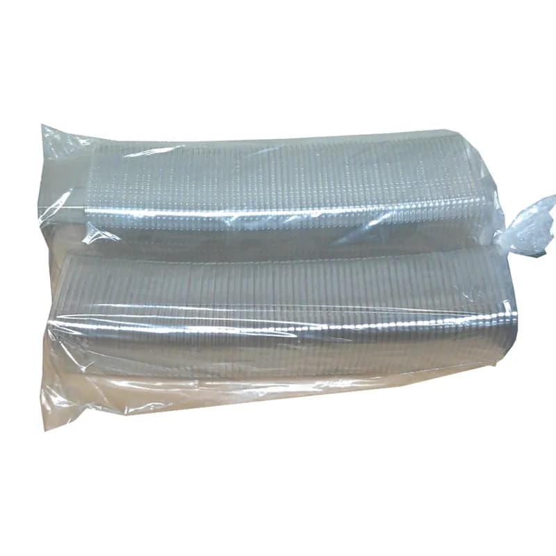 Safe Pinch® Deli Container Hinged With Flat Lid 16 OZ RPET Clear Square 260/Case