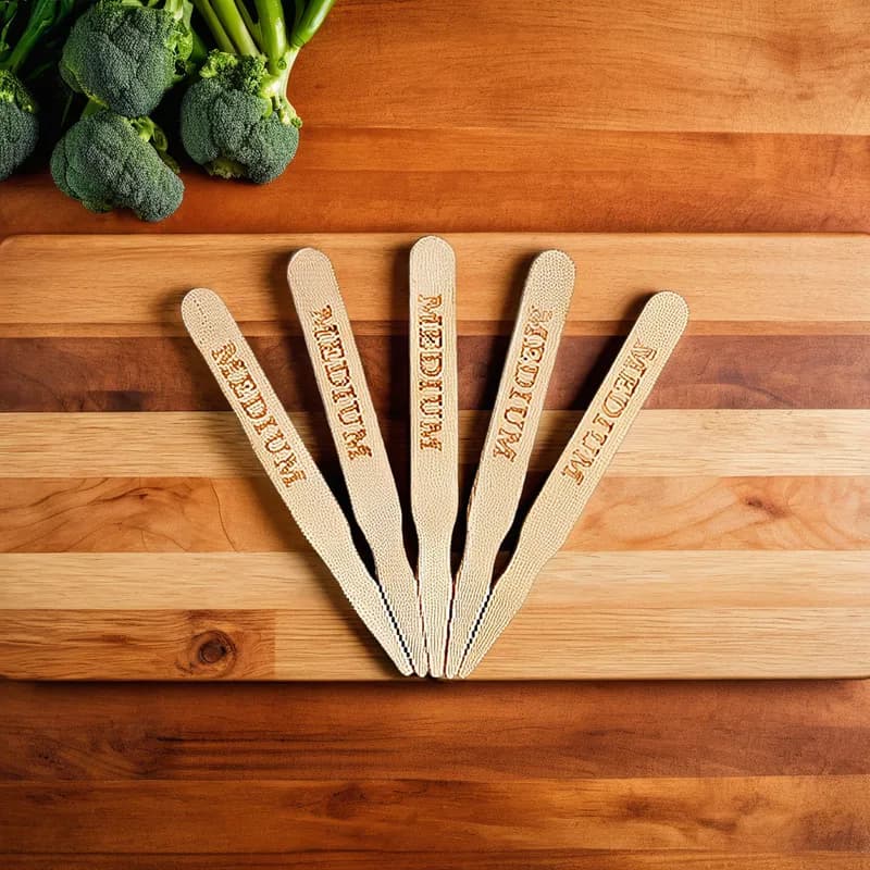 Steak Marker Wood 500 Count/Pack 10 Packs/Case 5000 Count/Case