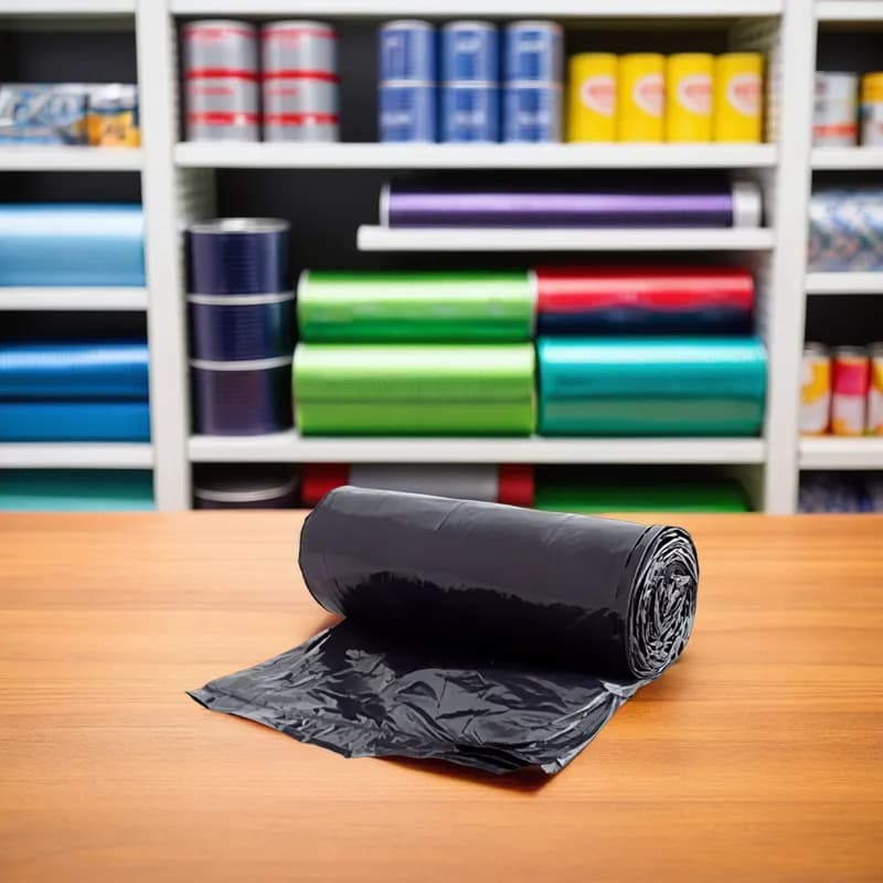 Can Liner 40X46 IN Black Plastic 0.65MIL 150/Case