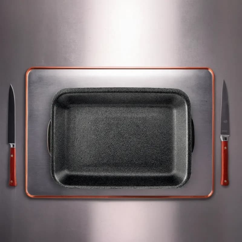 1014N Meat Tray 10X14 IN Polystyrene Foam Black Rectangle 100/Case