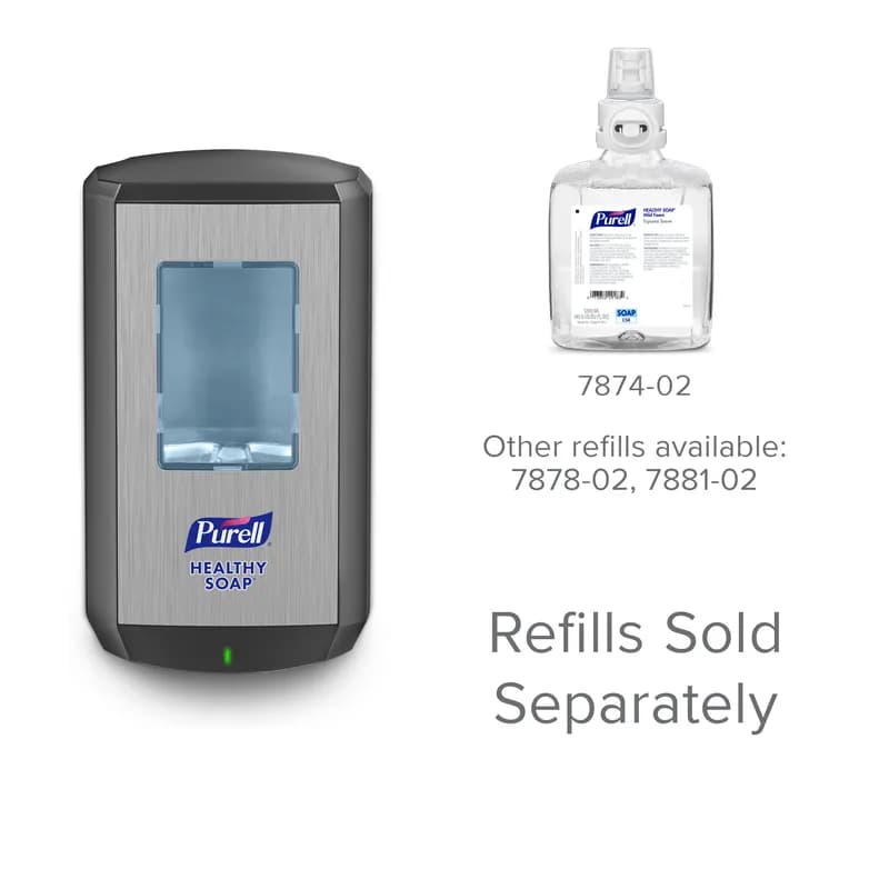 Purell® CS8 Soap Dispenser 1200 mL 3.93X5.79X10.31 IN Graphite Touchless Surface Mount 1/Each