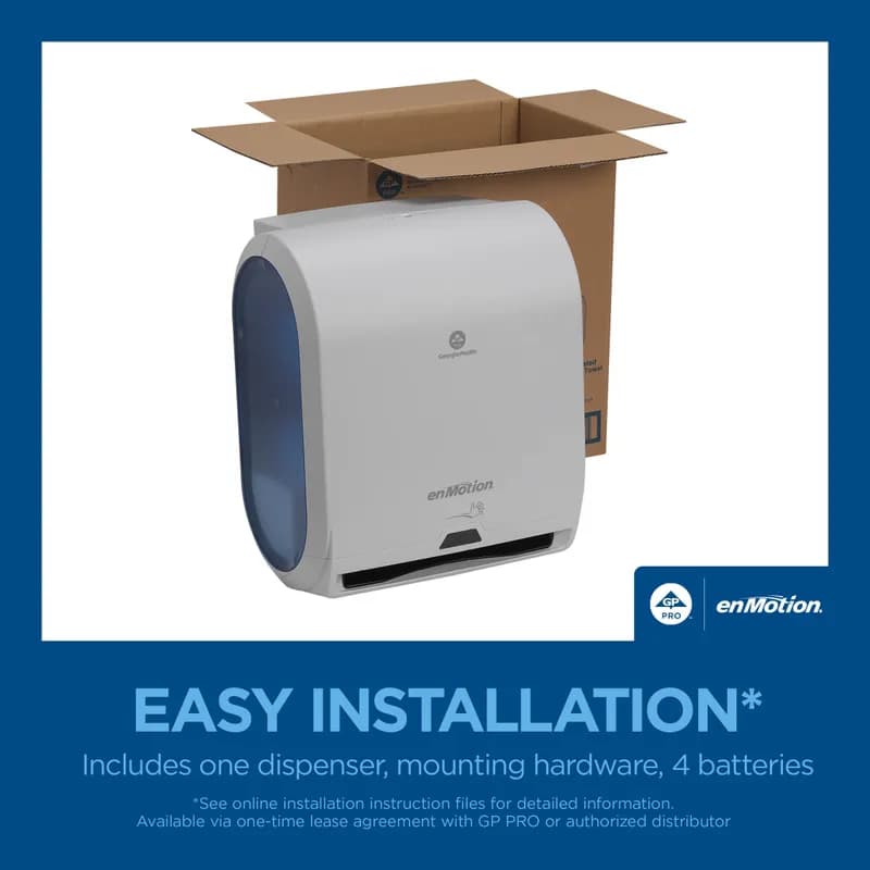 enMotion® Paper Towel Dispenser 9.5X14.7X17.3 IN Wall Mount Gray 1-Roll Touchless Automatic 10IN Roll 1/Case