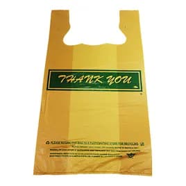 Shopper Bag 11.5X6.5X21 IN Plastic 16.5MIC Beige Gusset 600/Case