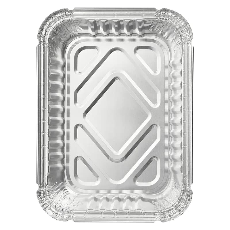 Victoria Bay Take-Out Container Base 7.063X5.125X2 IN Aluminum Silver Oblong Deep 500/Case