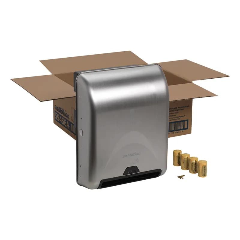 enMotion® Paper Towel Dispenser 8X13.6X16.7 IN Stainless Steel Wall Mount 1-Roll Recessed Touchless Automatic 1/Each
