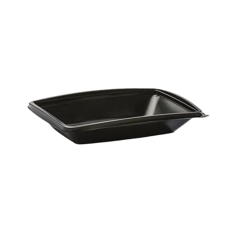 The BOTTLEBOX ® Take-Out Container Base 10.3X7.3X2 IN PP Black Rectangle 400/Case