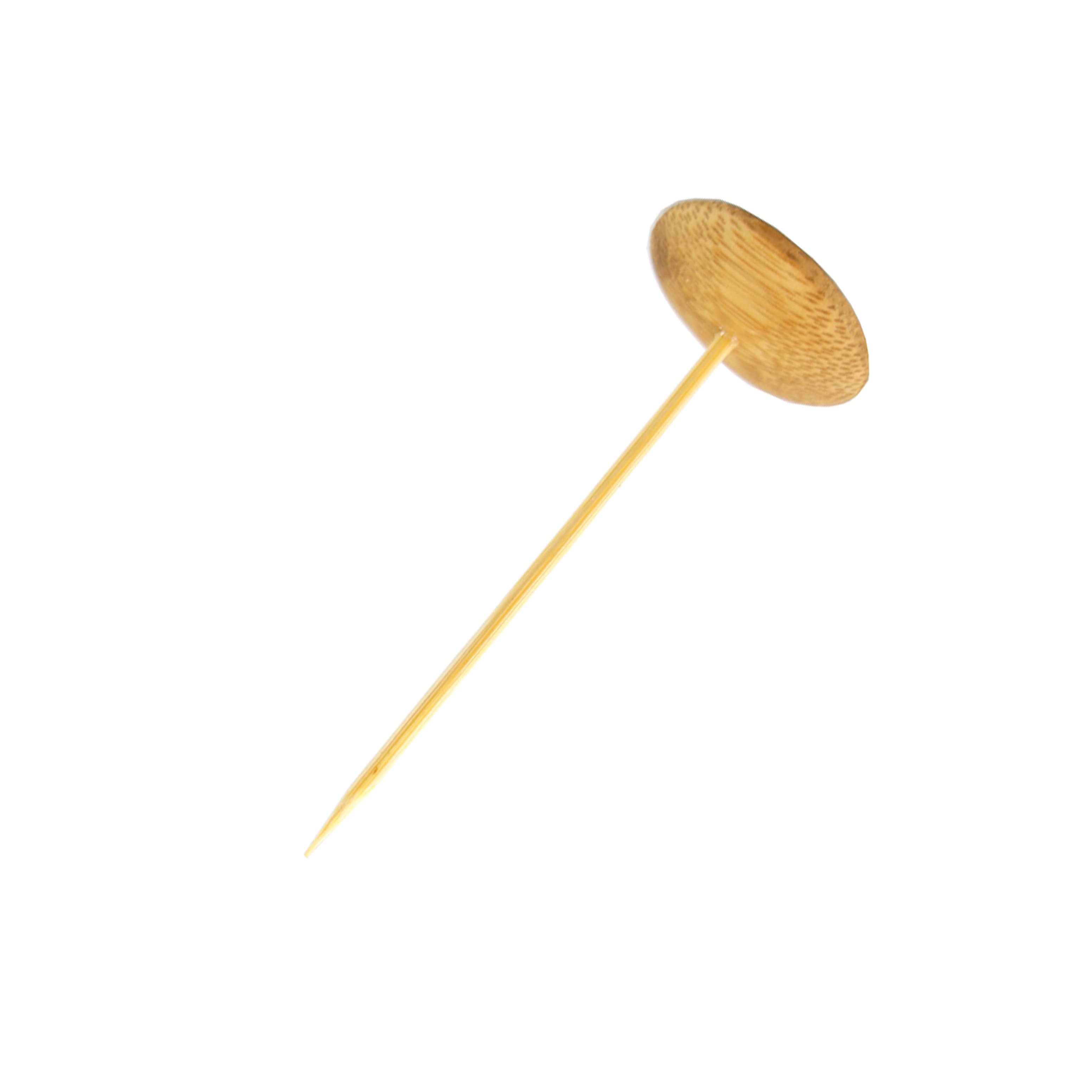Dish Mini 1.6X3.7 IN Bamboo Natural With Skewer Microwave Safe Freezer Safe 24 Count/Pack 6 Packs/Case 144 Count/Case