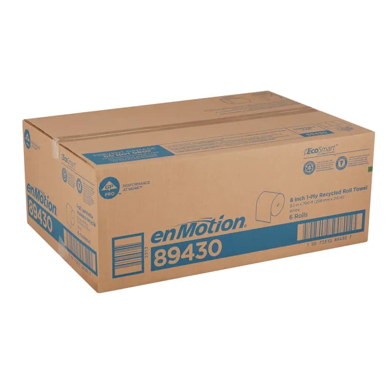 enMotion® Roll Paper Towel 8.2X9 IN 700 FT 1PLY White Standard Roll EPA Indicator 7.5IN Roll 6 Rolls/Case