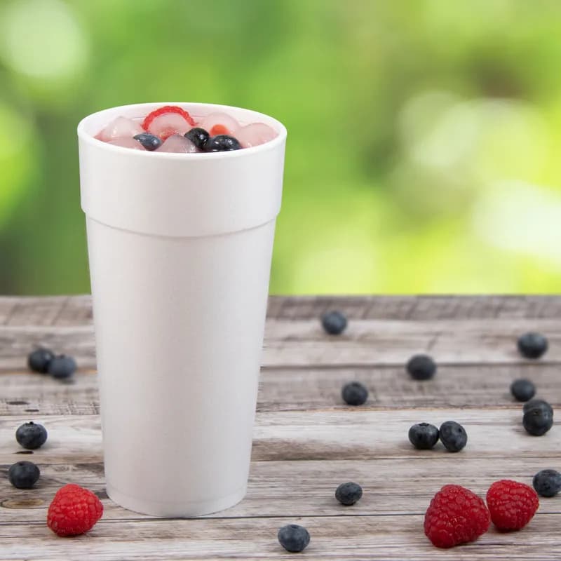Dart® J Cup® Cup Insulated 24 OZ EPS White 20 Count/Pack 25 Packs/Case 500 Count/Case