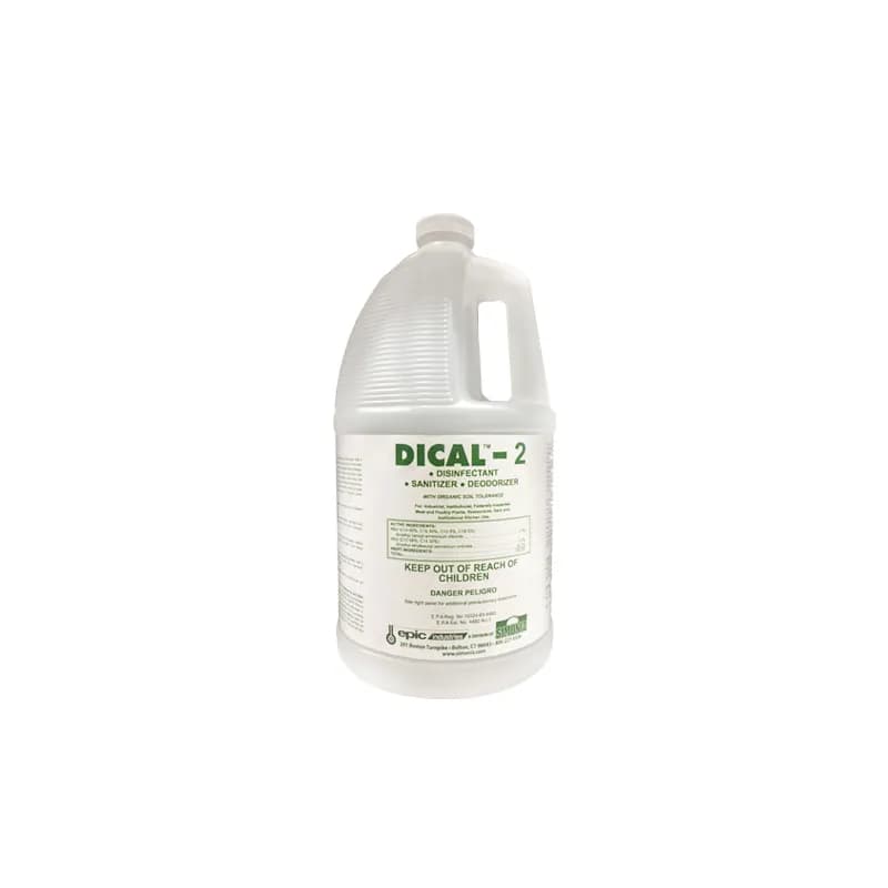 Epic Dical-2 Unscented Disinfectant 1 GAL Multi Surface Concentrate Quat 4/Case