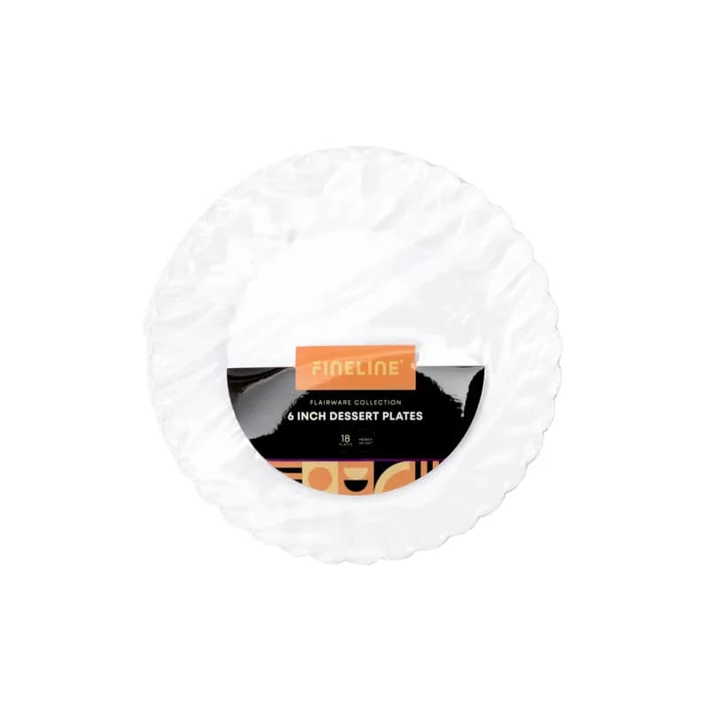 Plate 6 IN Plastic White Round 180/Case