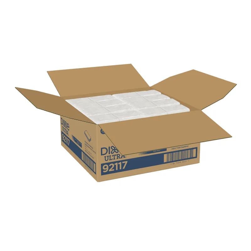 Dixie® Ultra Dinner Napkins 16.9X16.9 IN White Paper 1PLY 1/8 Fold 50 Sheets/Pack 8 Packs/Case 400 Sheets/Case