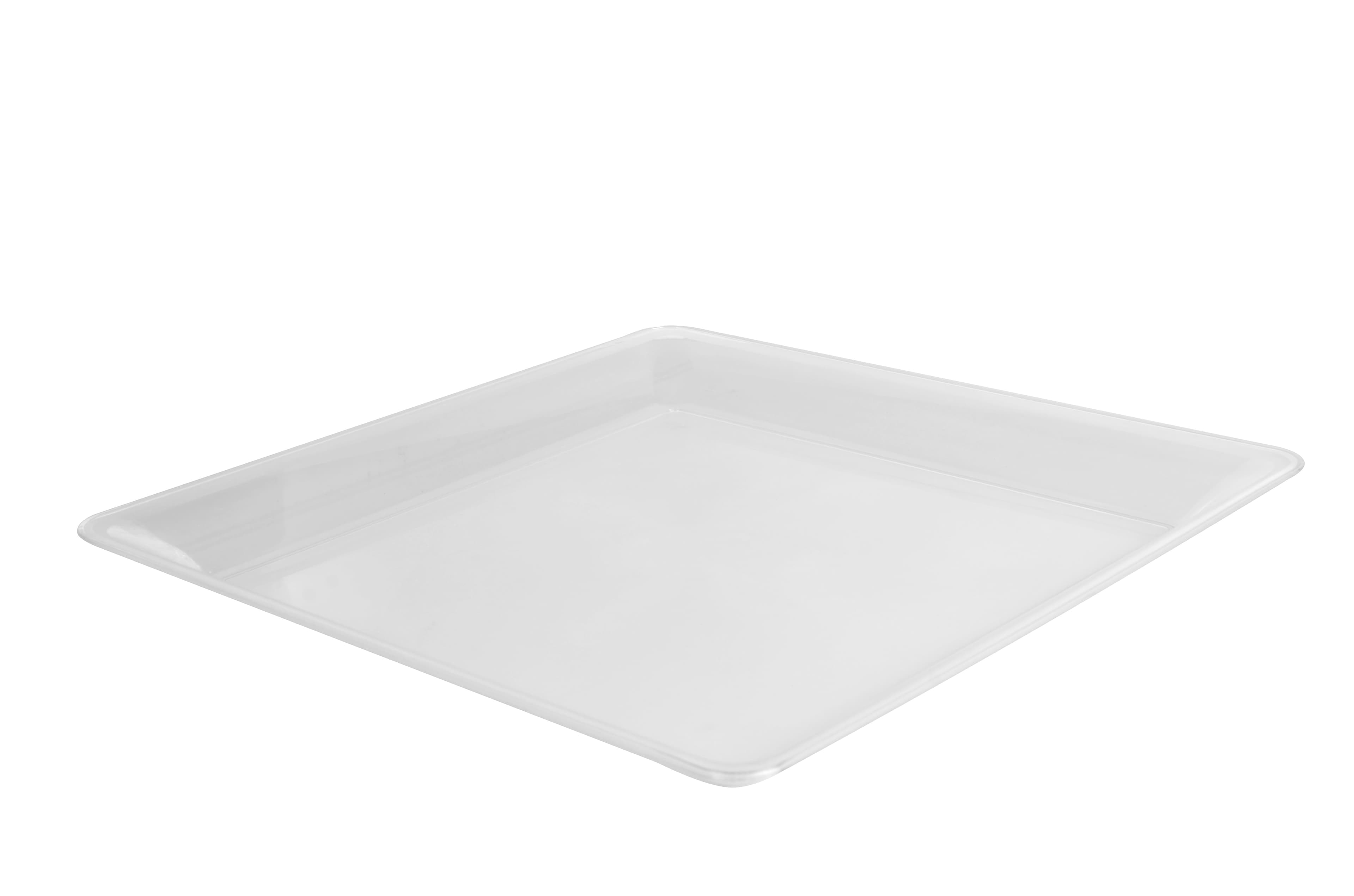 Serving Tray 16X16 IN Plastic Clear Square 20/Case
