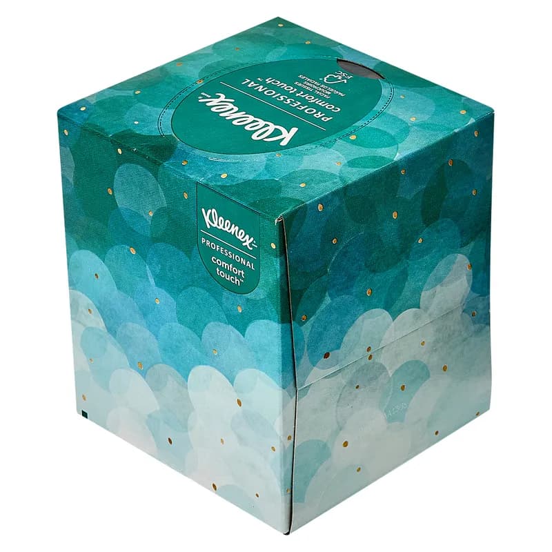 Kleenex® Professional Facial Tissue 8.4X8 IN 2PLY White Cube Box Boutique Upright 90 Sheets/Pack 36 Packs/Case