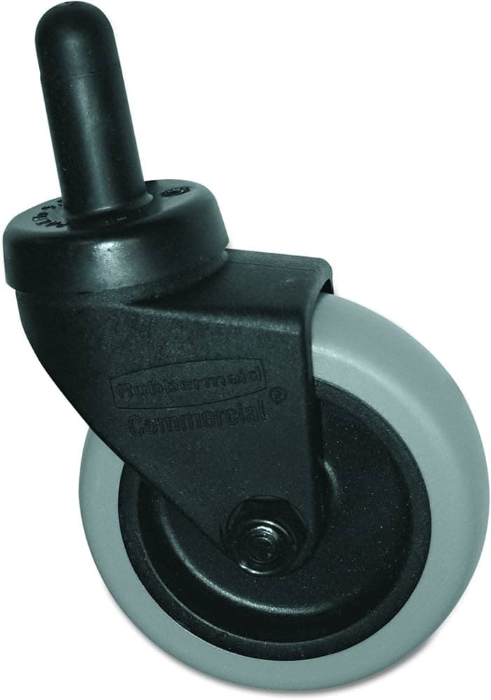 Caster 3X2X5.75 IN Plastic Metal Gray Black 1/Each