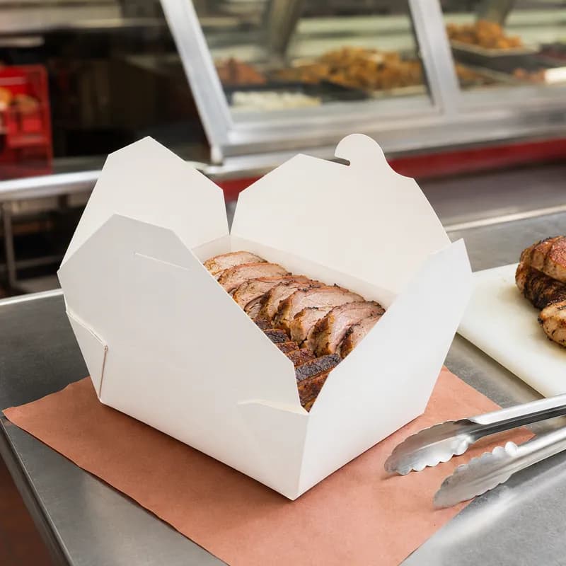 4L Meat Tray Polystyrene Foam Yellow Heavyweight 500/Case