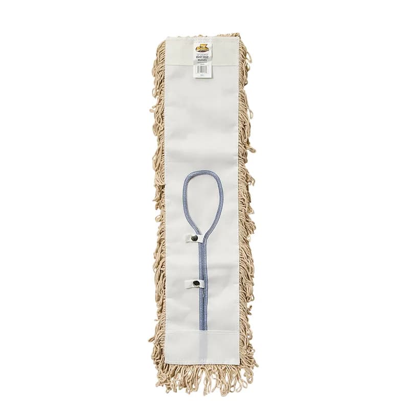 Bristles Dust Mop 24X5 IN Natural Cotton Loop End Launderable 1/Each