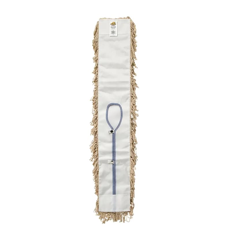 Bristles Dust Mop 36X5 IN Natural Cotton Loop End Launderable 1/Each