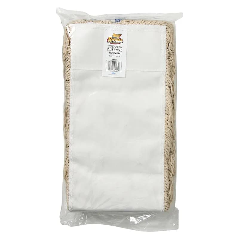Bristles Dust Mop 36X5 IN Natural Cotton Loop End Launderable 1/Each