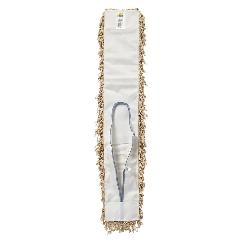 Bristles Dust Mop 36X5 IN Natural Cotton Loop End Launderable 1/Each