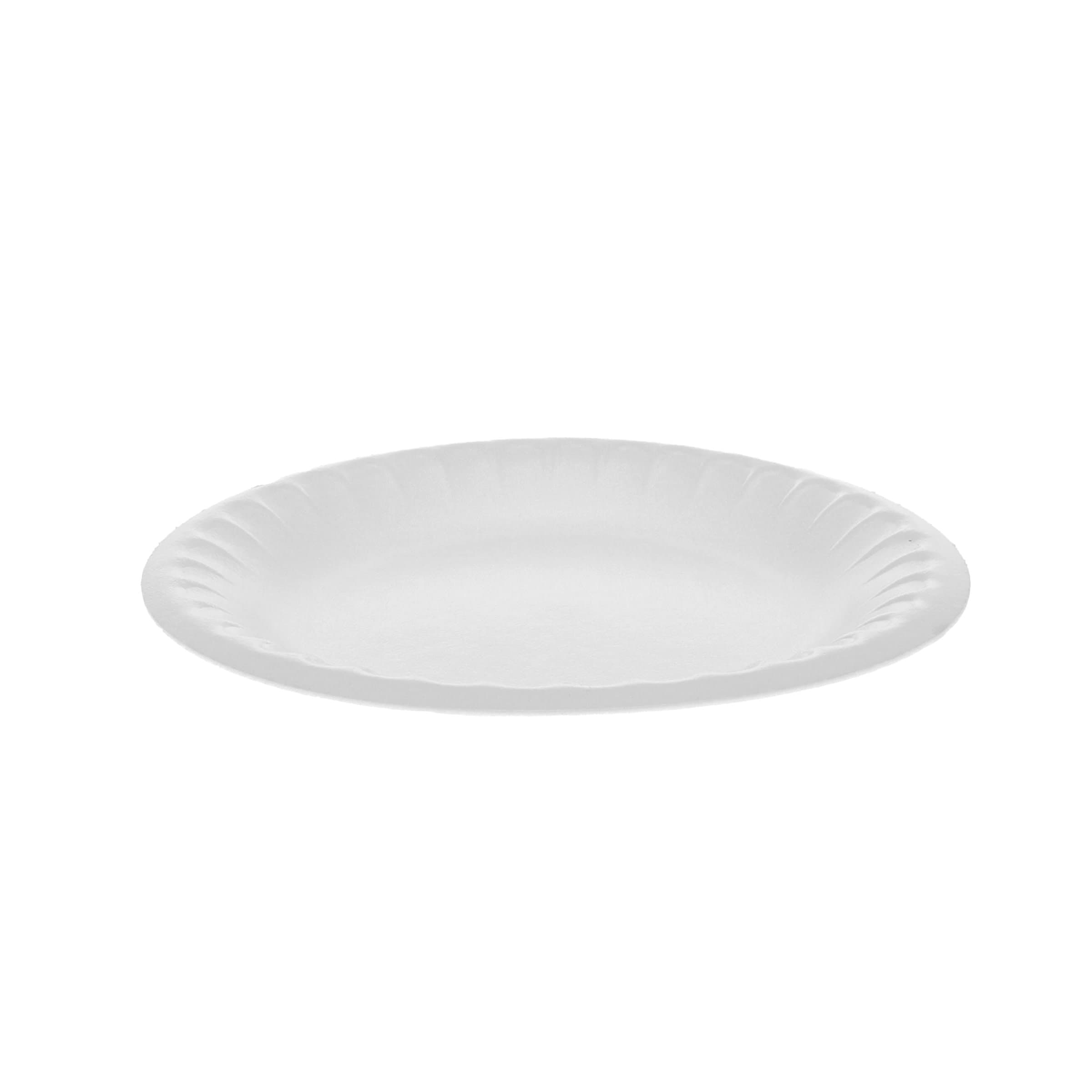 Plate 6X0.6 IN Polystyrene Foam White Round 1000/Case