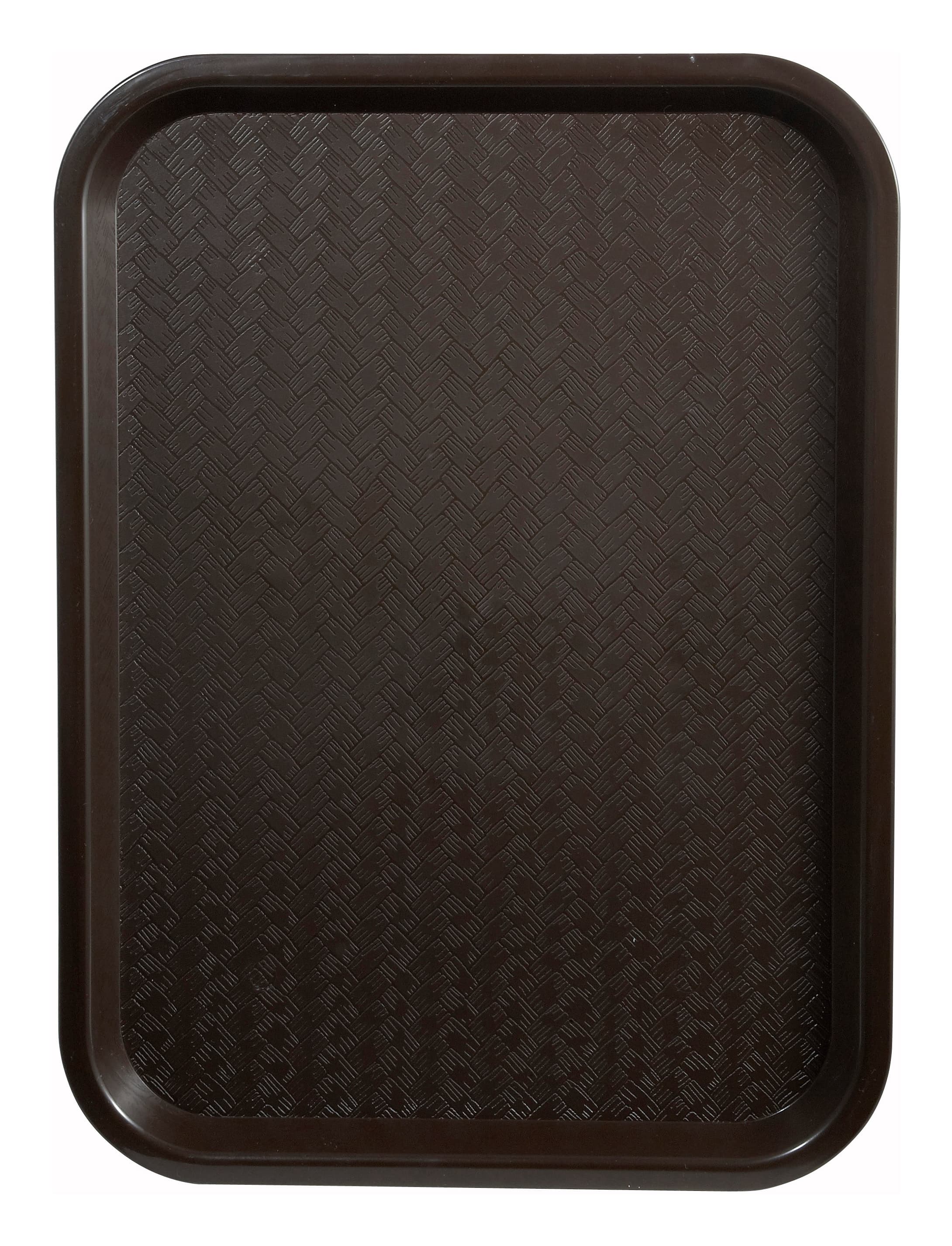 Cafeteria & School Lunch Tray Base 14X18 IN Plastic Brown Rectangle 1/Each