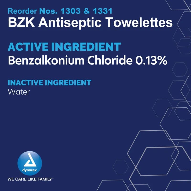 Antiseptic Wipe White Benzalkonium Chloride 100 Count/Pack 10 Packs/Case 1000 Count/Case