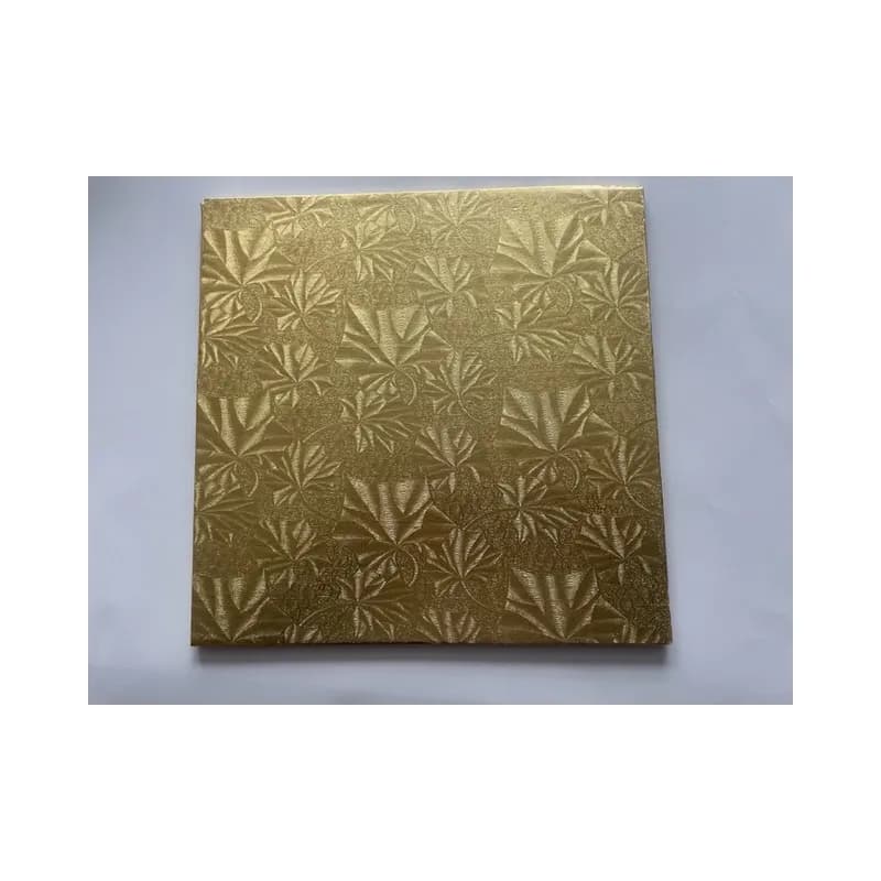 Cake Board 14X14 IN Paperboard Gold Square 24/Case