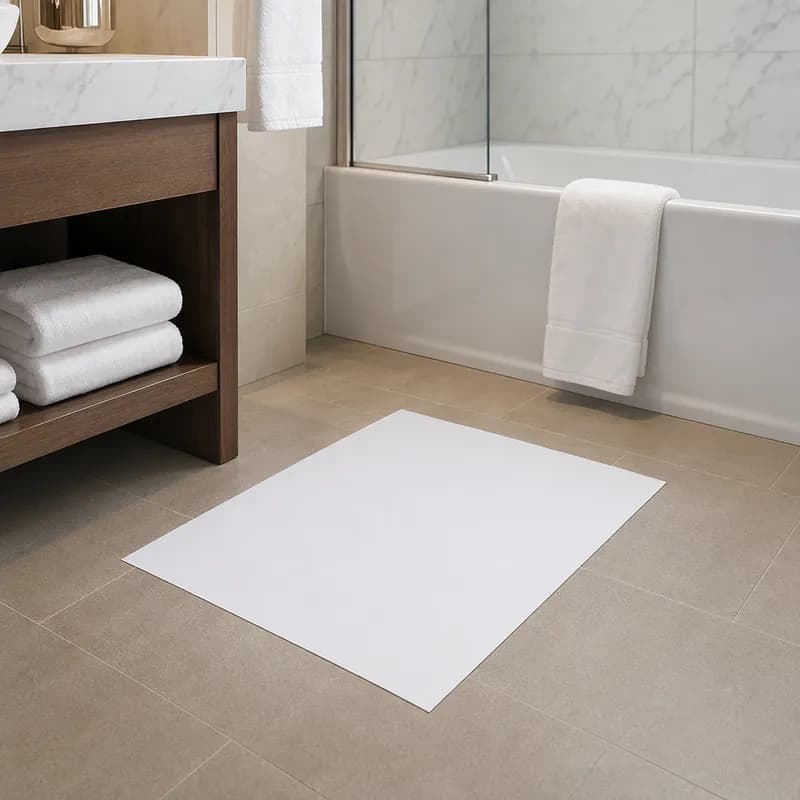Bathmat 14.25X20 IN White Paper Hotel Disposable 500/Case
