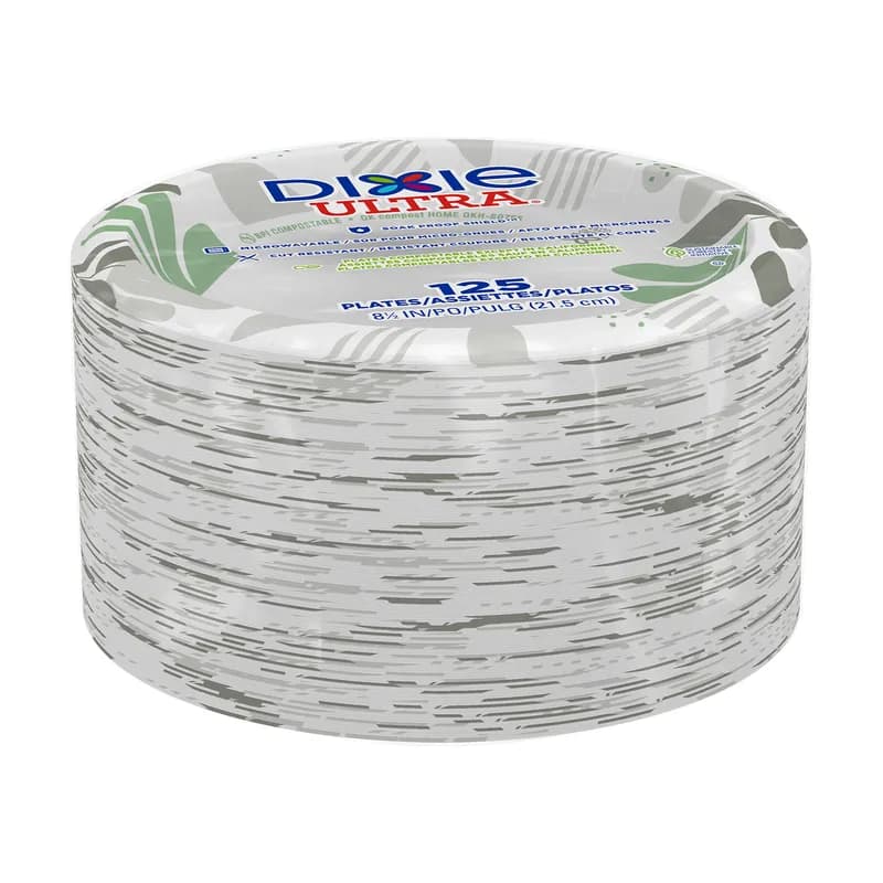 Dixie® Ultra Plate 8.5 IN Paper Multicolor Pathways Round Heavy Duty 500/Case