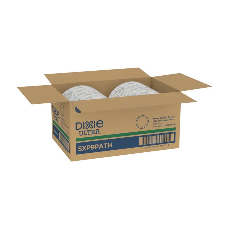 Dixie® Ultra Plate 8.5 IN Paper Multicolor Pathways Round Heavy Duty 500/Case