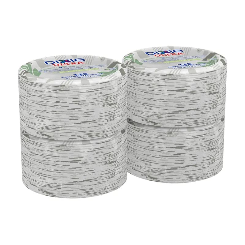 Dixie® Ultra Plate 8.5 IN Paper Multicolor Pathways Round Heavy Duty 500/Case