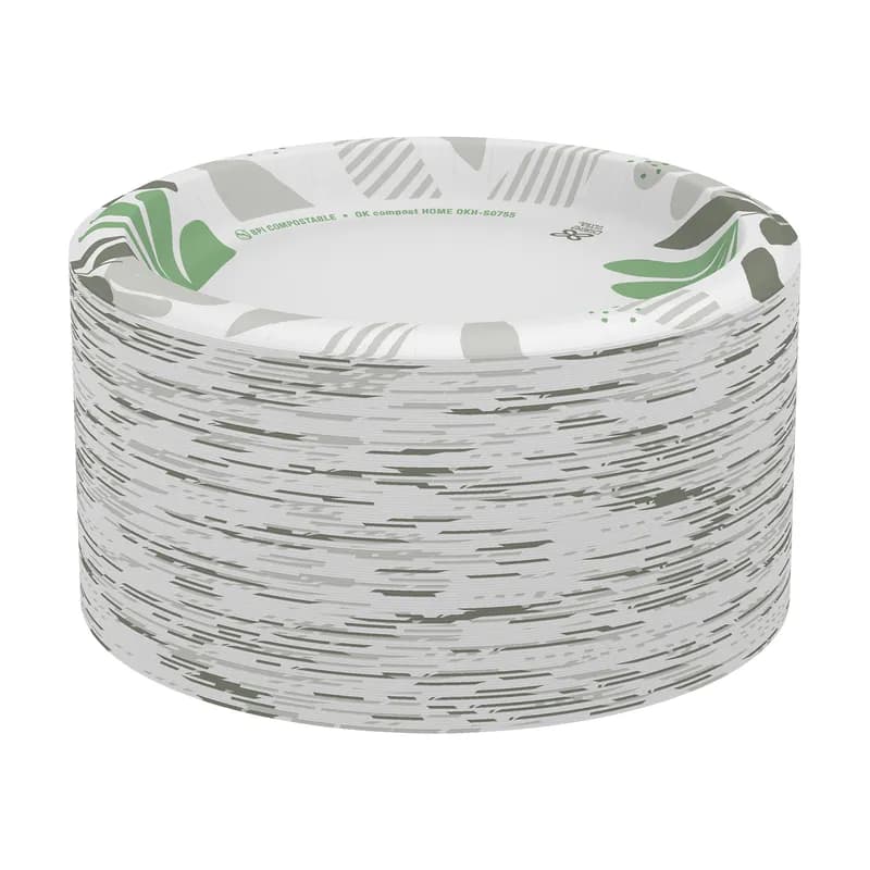 Dixie® Ultra Plate 8.5 IN Paper Multicolor Pathways Round Heavy Duty 500/Case