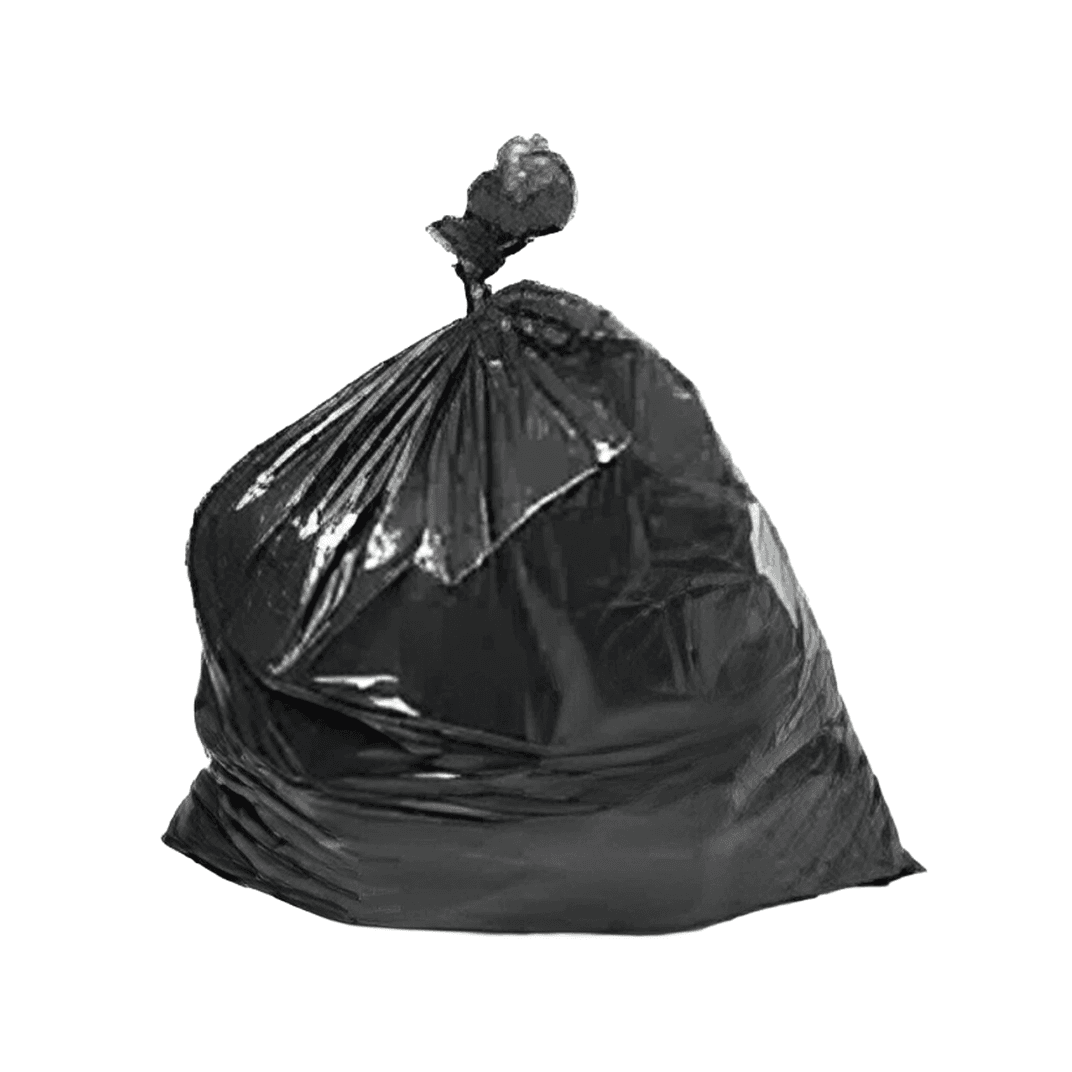 EcoMax Can Liner 30X36 IN 20-30 GAL Black LLDPE 0.45MIL 25 Count/Pack 10 Packs/Case 250 Count/Case