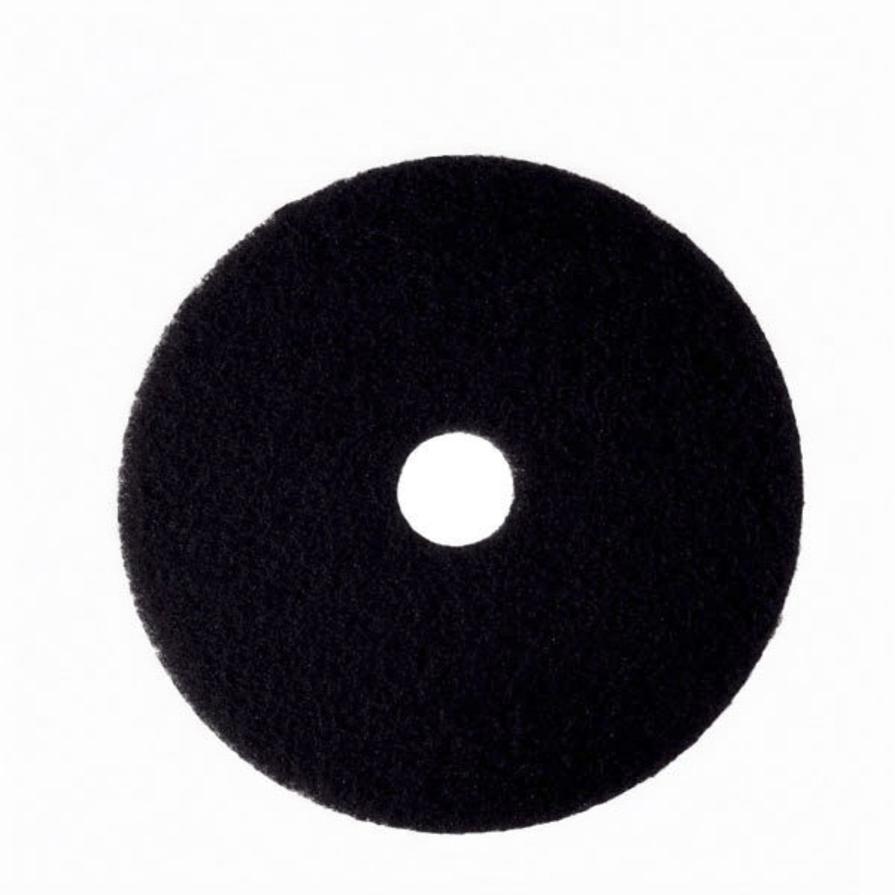 3M™ 7200 Stripping Pad 17X3 IN Black Non-Woven Polyester Fiber Nylon Fiber 175-600 RPM Center Hole 5/Case