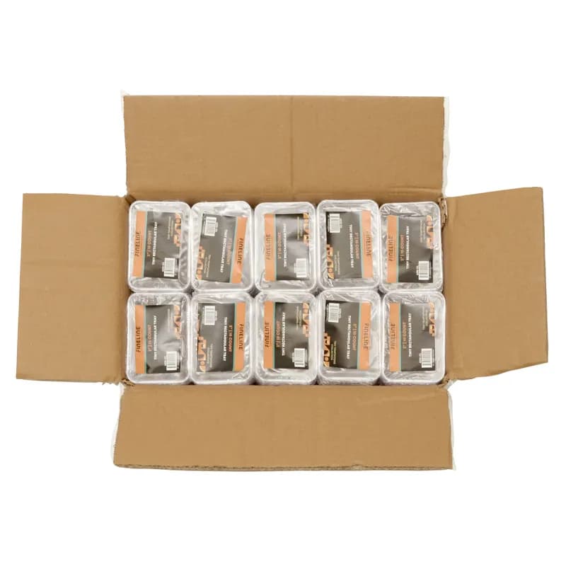 Tiny Temptations Serving Tray 3 IN Plastic Clear Rectangle 200/Case