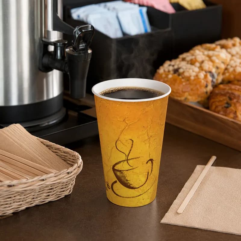 Hot Cup 16 OZ Paper Brown 1000/Case