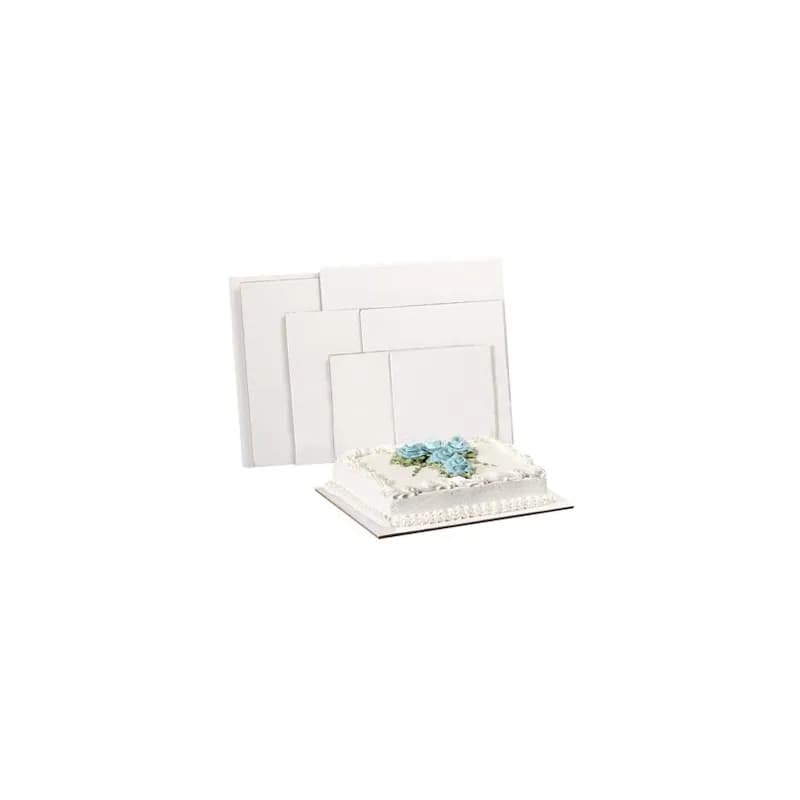 Cake Board 12X12 IN Corrugated Paperboard White Square 100/Bundle