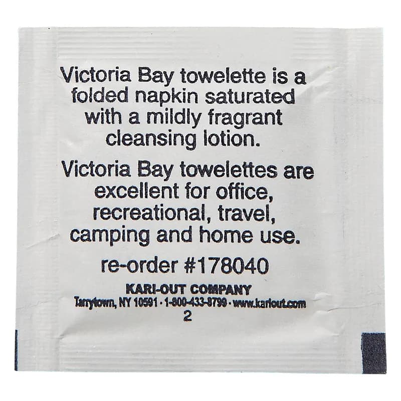Victoria Bay Moist Towelette Wipe 4X7 IN 100 Sheets/Pack 10 Packs/Case 1000 Sheets/Case