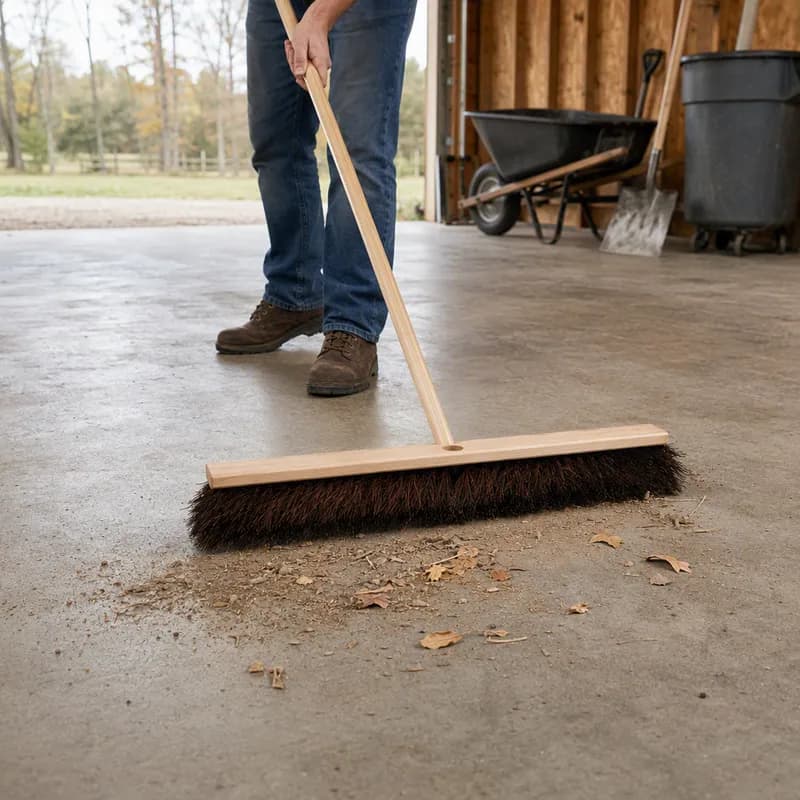 Seabrook™ Sweep Broom Head Palmyra Foam With 24IN Head 2 Threaded Handle Holes 1/Each