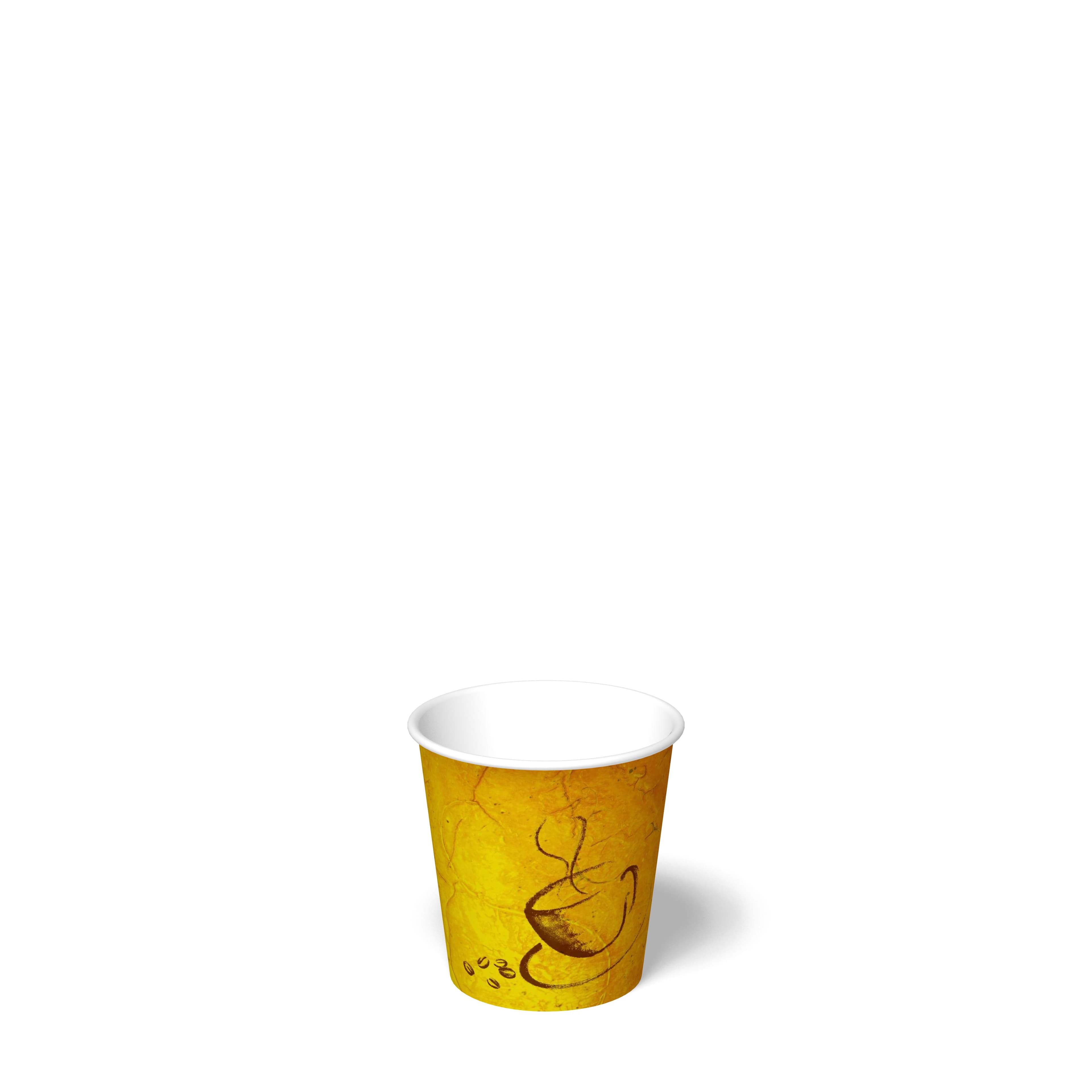 Hot Cup 4 OZ Single Wall Poly-Coated Paper Multicolor Soho 1000/Case
