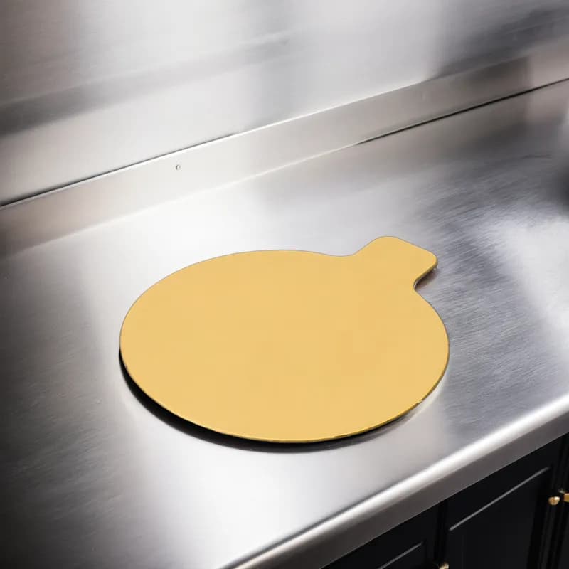 Cake Board 3.25 IN Paperboard Gold Round With Tab 500/Case