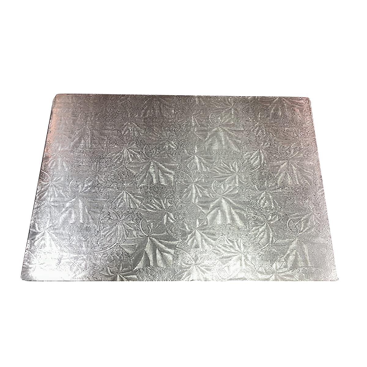 Cake Board 1/2 Size 13.75X17.75X0.25 IN SUS Paperboard Silver Rectangle 50/Case