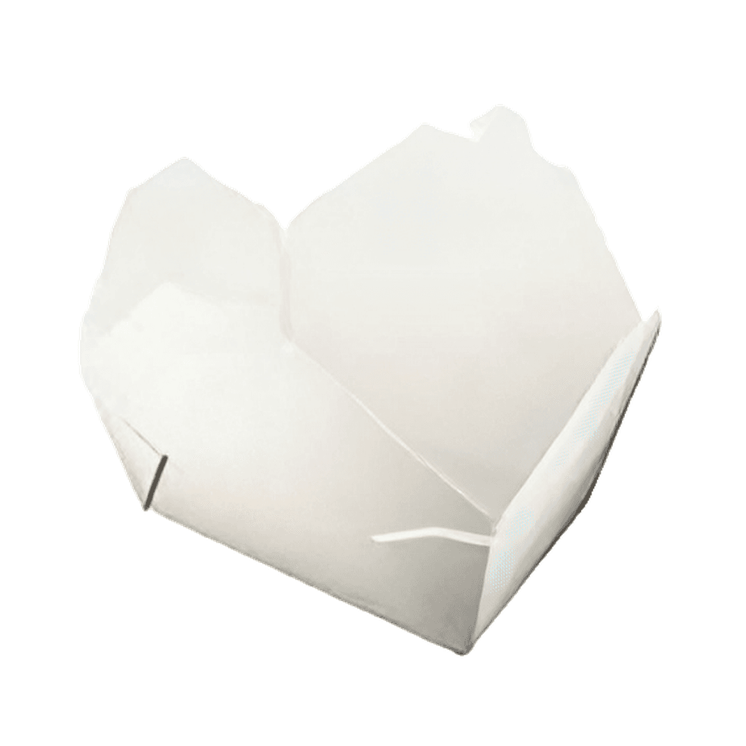 Victoria Bay #4 Take-Out Box Fold-Top 8.6X6.5X3.3 IN Paper White 160/Case